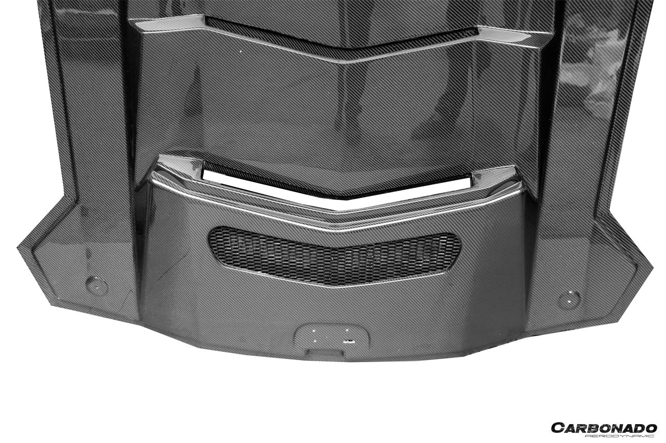 Carbonado 2011-2016 Lamborghini Aventador LP700 Coupe BKSS Style Carbon Fiber Engine Trunk