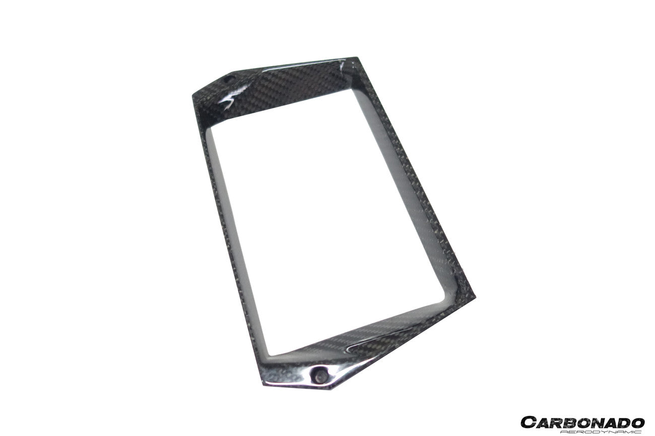 Carbonado 2011-2016 Lamborghini Aventador LP700 LP720 LP750 SV OE Style Carbon Fiber Navigation Screen Inner Trim (1PCS)
