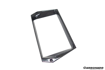 Carbonado 2011-2016 Lamborghini Aventador LP700 LP720 LP750 SV OE Style Carbon Fiber Navigation Screen Inner Trim (1PCS)