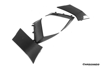 Ventilaciones de guardabarros de fibra de carbono estilo Lamborghini Aventador LP700 Coupé BKSS Carbonado 2011-2016