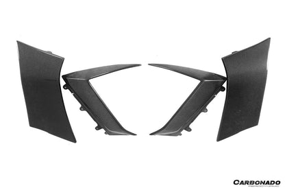 Ventilaciones de guardabarros de fibra de carbono estilo Lamborghini Aventador LP700 Coupé BKSS Carbonado 2011-2016