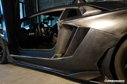 Carbonado 2011-2016 Lamborghini Aventador LP700 Coupe BKSS Style Carbon Fiber Quarter Panel Fender Vent Outside