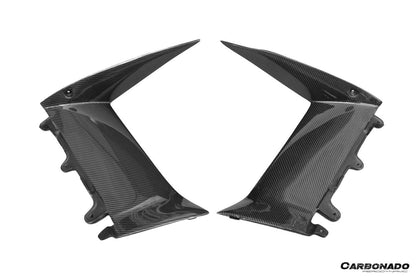 Carbonado 2011-2016 Lamborghini Aventador LP700 Coupe BKSS Style Carbon Fiber Quarter Panel Fender Vent Outside