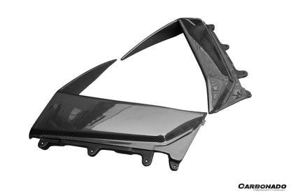 Carbonado 2011-2016 Lamborghini Aventador LP700 Coupe BKSS Style Carbon Fiber Quarter Panel Fender Vent Outside
