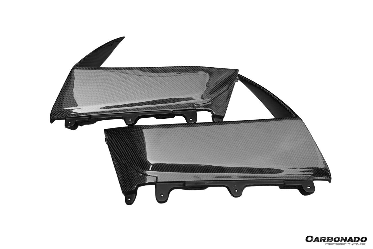 Carbonado 2011-2016 Lamborghini Aventador LP700 Coupe BKSS Style Carbon Fiber Quarter Panel Fender Vent Outside