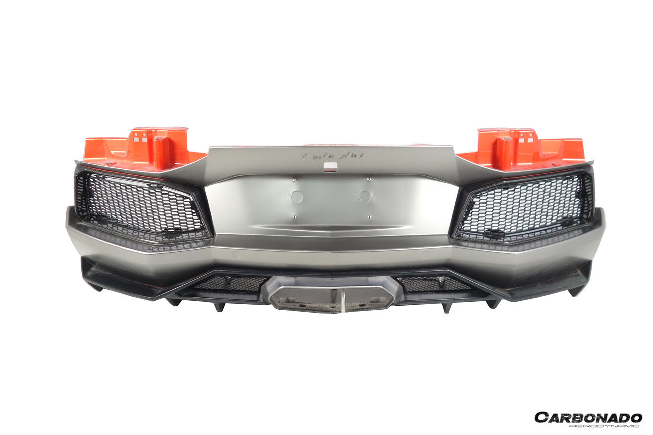 Carbonado 2011-2016 Lamborghini Aventador LP700 Coupe  Roadster Oem Style Carbon Fiber Rear Bumper Grille