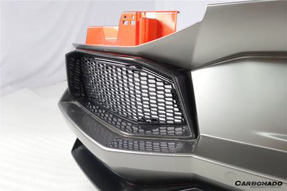 Carbonado 2011-2016 Lamborghini Aventador LP700 Coupe  Roadster Oem Style Carbon Fiber Rear Bumper Grille