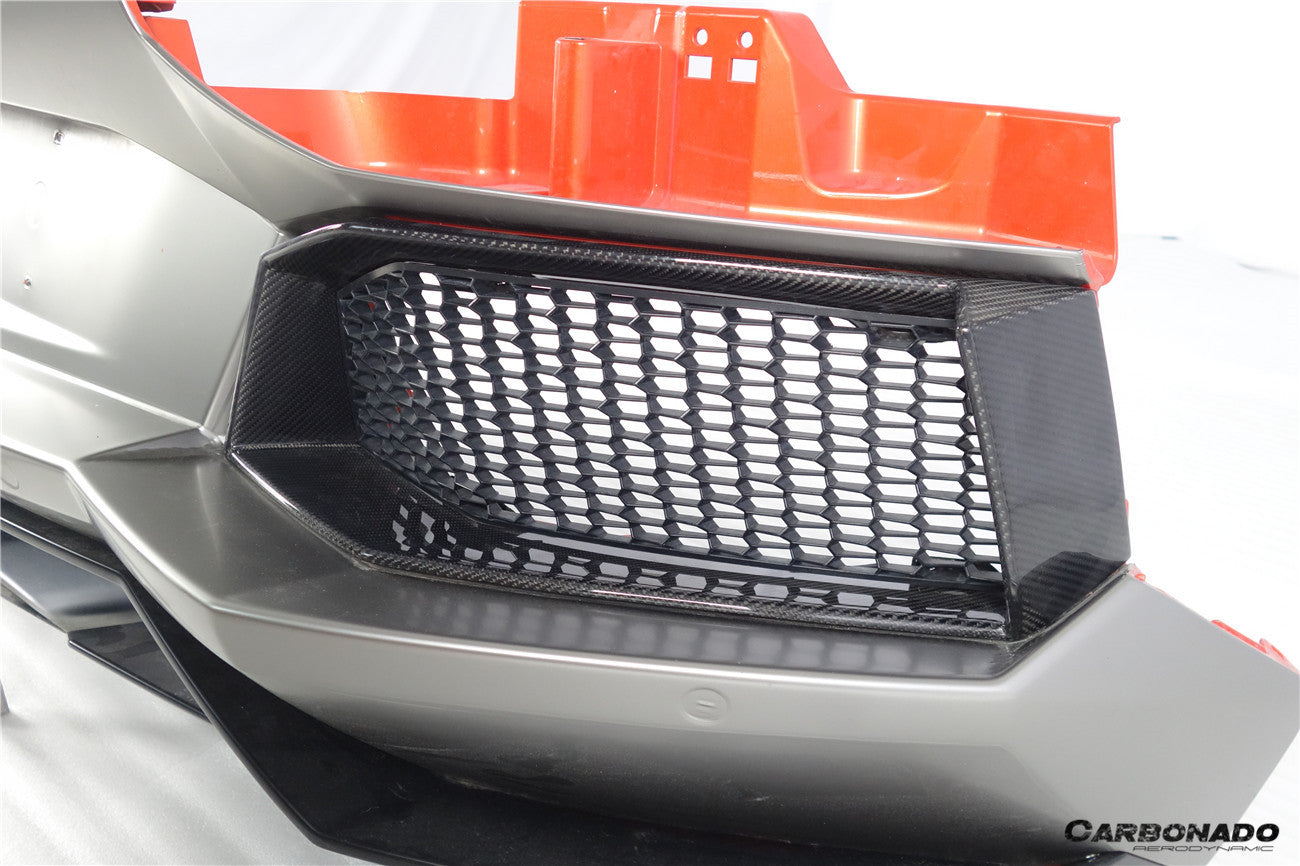 Carbonado 2011-2016 Lamborghini Aventador LP700 Coupe  Roadster Oem Style Carbon Fiber Rear Bumper Grille