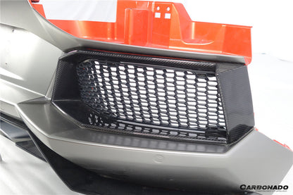 Carbonado 2011-2016 Lamborghini Aventador LP700 Coupe  Roadster Oem Style Carbon Fiber Rear Bumper Grille