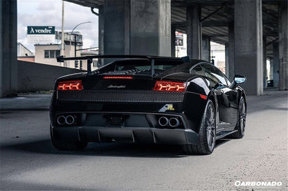 Carbonado 2004-2014 Lamborghini Gallardo STO Style Carbon Fiber Trunk Spoiler