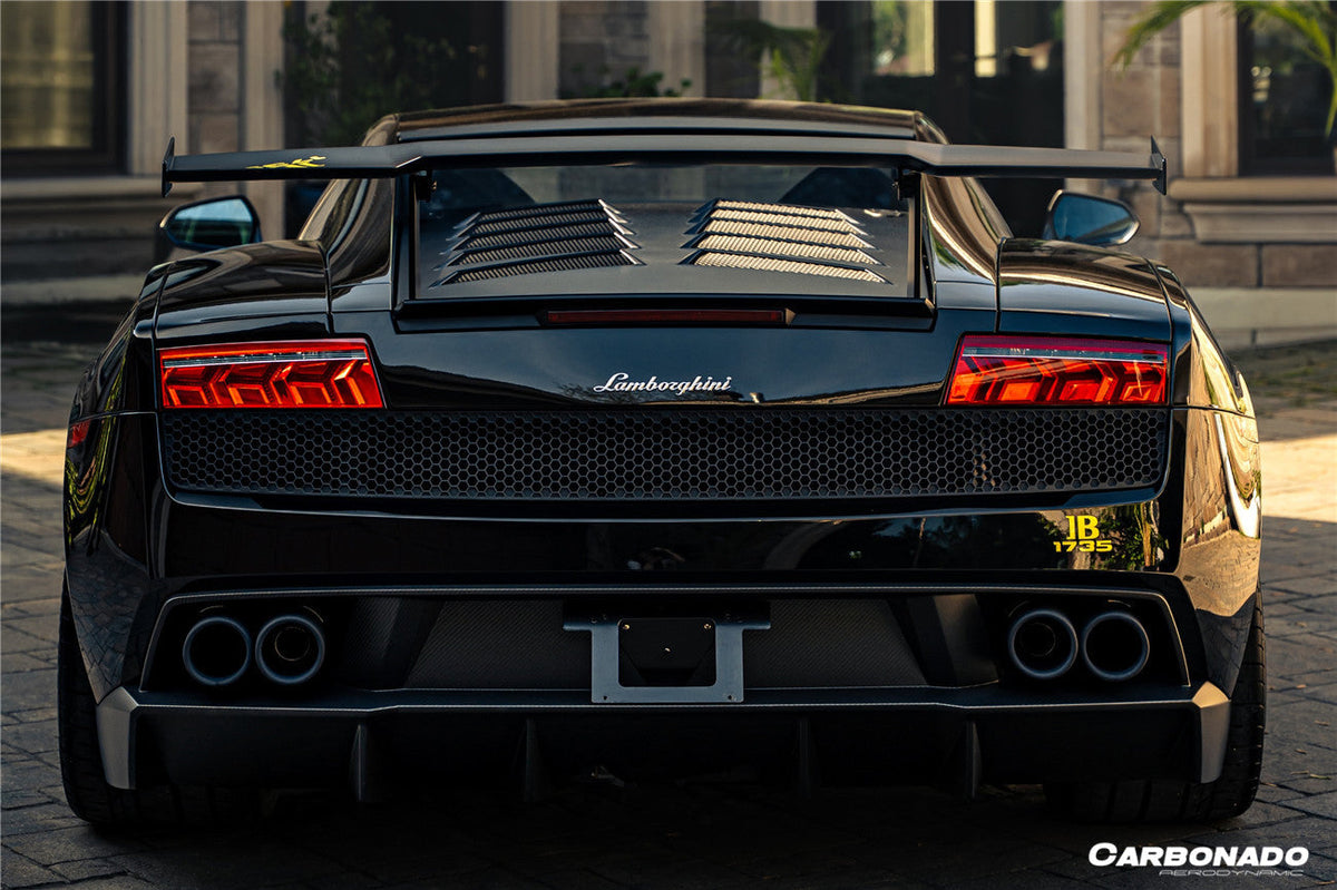 Carbonado 2004-2014 Lamborghini Gallardo STO Style Carbon Fiber Trunk Spoiler
