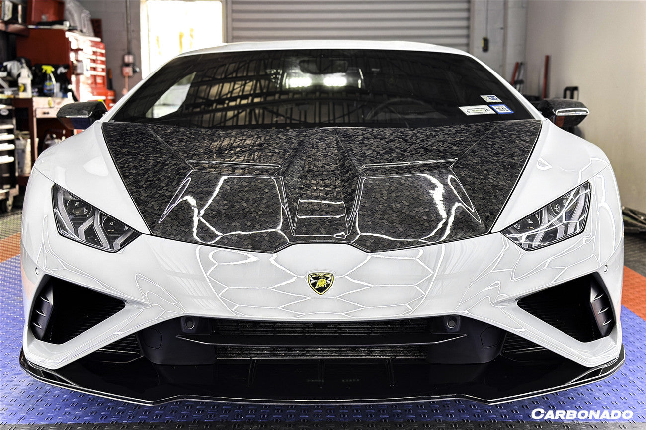 Carbonado 2015-2025 Lamborghini Huracan LP610  LP580  Evo  Tecnica VRS Style Carbon Fiber Hood