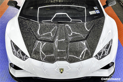 Carbonado 2015-2025 Lamborghini Huracan LP610  LP580  Evo  Tecnica VRS Style Carbon Fiber Hood
