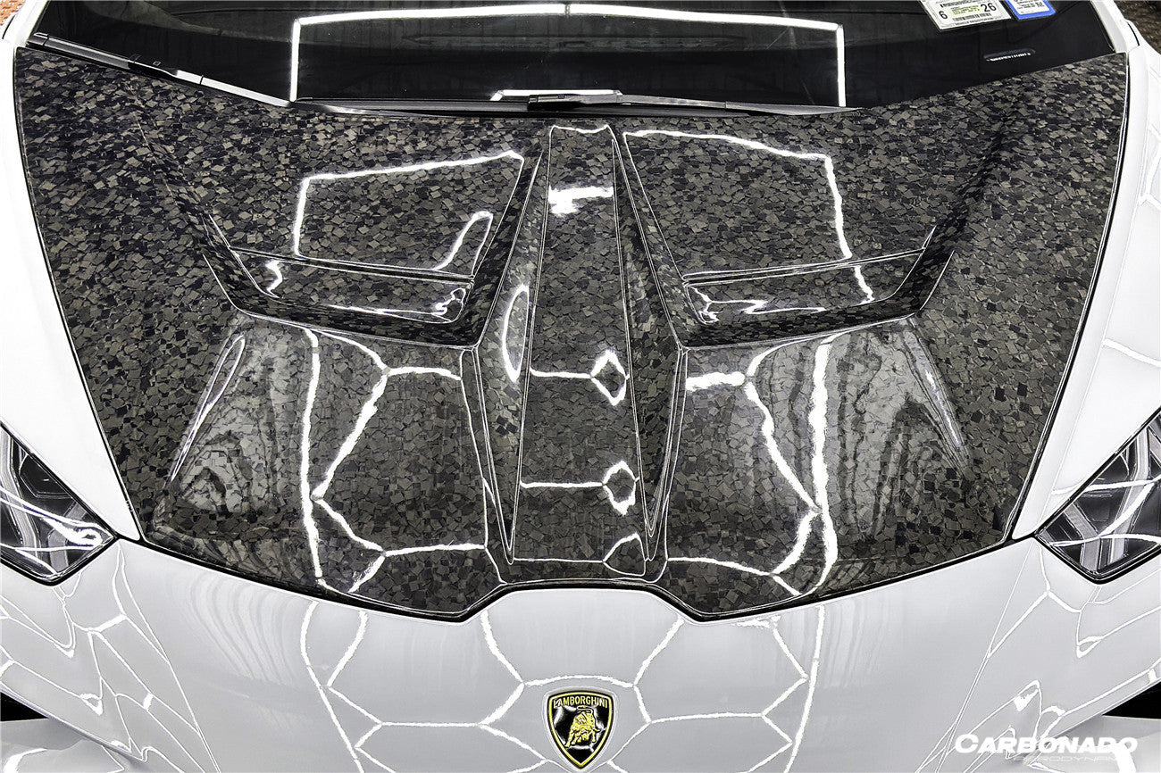 Carbonado 2015-2025 Lamborghini Huracan LP610  LP580  Evo  Tecnica VRS Style Carbon Fiber Hood