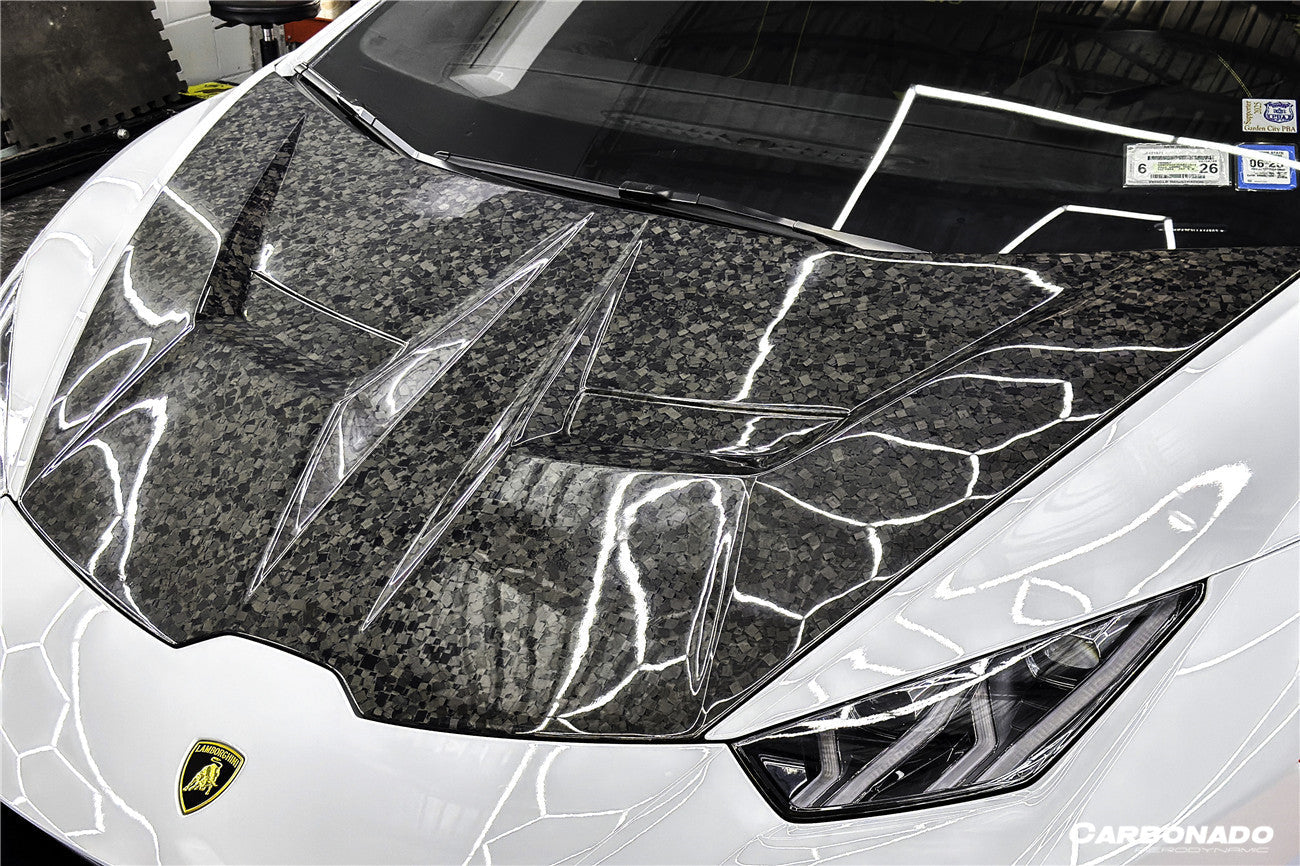 Carbonado 2015-2025 Lamborghini Huracan LP610  LP580  Evo  Tecnica VRS Style Carbon Fiber Hood
