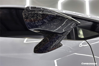 Carbonado 2015-2025 Lamborghini Huracan Autoclave Carbon Fiber Mirror Housing Replacement | LP610, LP580, EVO, STO, Tecnica, Performante