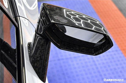 Carbonado 2015-2025 Lamborghini Huracan Autoclave Carbon Fiber Mirror Housing Replacement | LP610, LP580, EVO, STO, Tecnica, Performante