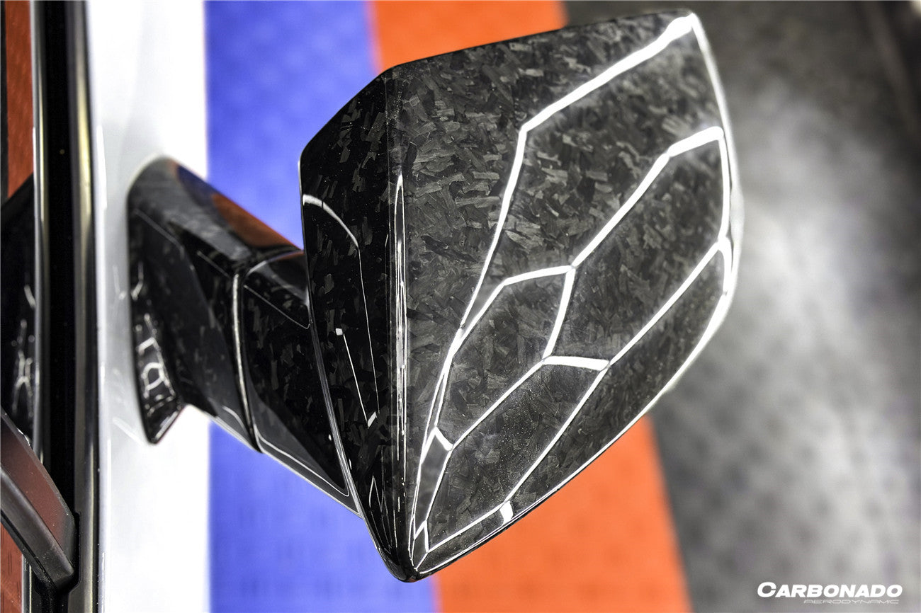 Carbonado 2015-2025 Lamborghini Huracan Autoclave Carbon Fiber Mirror Housing Replacement | LP610, LP580, EVO, STO, Tecnica, Performante