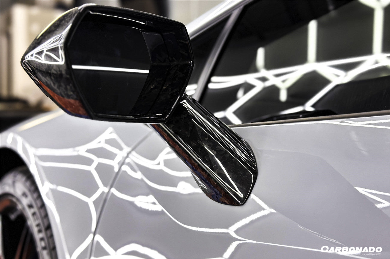 Carbonado 2015-2025 Lamborghini Huracan Autoclave Carbon Fiber Mirror Housing Replacement | LP610, LP580, EVO, STO, Tecnica, Performante