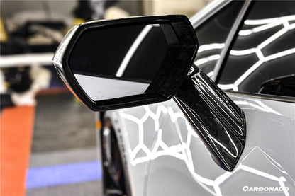 Carbonado 2015-2025 Lamborghini Huracan Autoclave Carbon Fiber Mirror Housing Replacement | LP610, LP580, EVO, STO, Tecnica, Performante