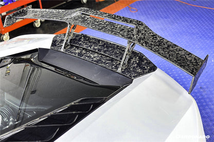 Carbonado 2015-2025 Lamborghini Huracan LP610  LP580  EVO  Tecnica OD Style Carbon Fiber Trunk Spoiler Wing with Base