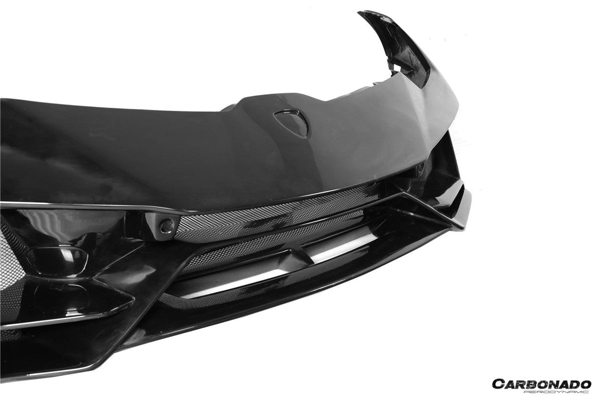 Carbonado 2015-2025 Lamborghini Huracan LP610  LP580  Evo  Tecnica EVO-4WD Style Partial Carbon Front Bumper