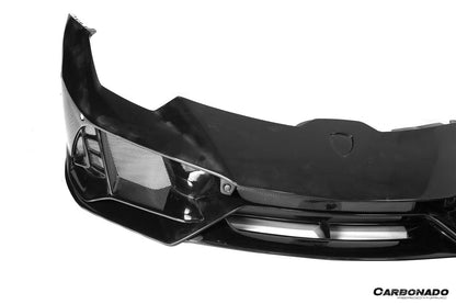 Carbonado 2015-2025 Lamborghini Huracan LP610  LP580  Evo  Tecnica EVO-4WD Style Partial Carbon Front Bumper