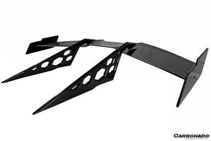 Carbonado Aero 2024 - UP Lamborghini Revuelto BKII Style Autoclave Carbon Fiber Trunk Wing Spoiler - 1