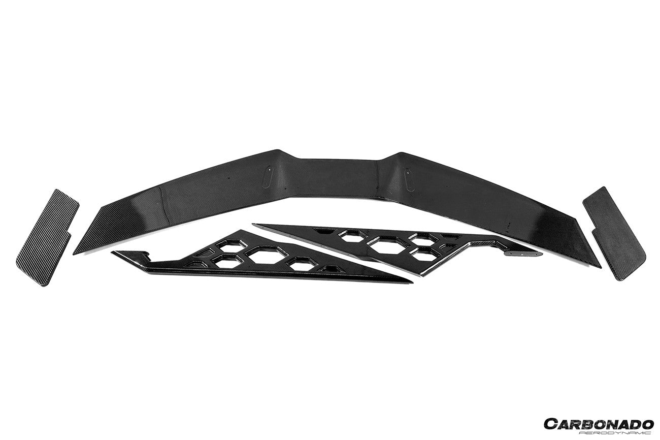 Carbonado Aero 2024 - UP Lamborghini Revuelto BKII Style Autoclave Carbon Fiber Trunk Wing Spoiler - 2
