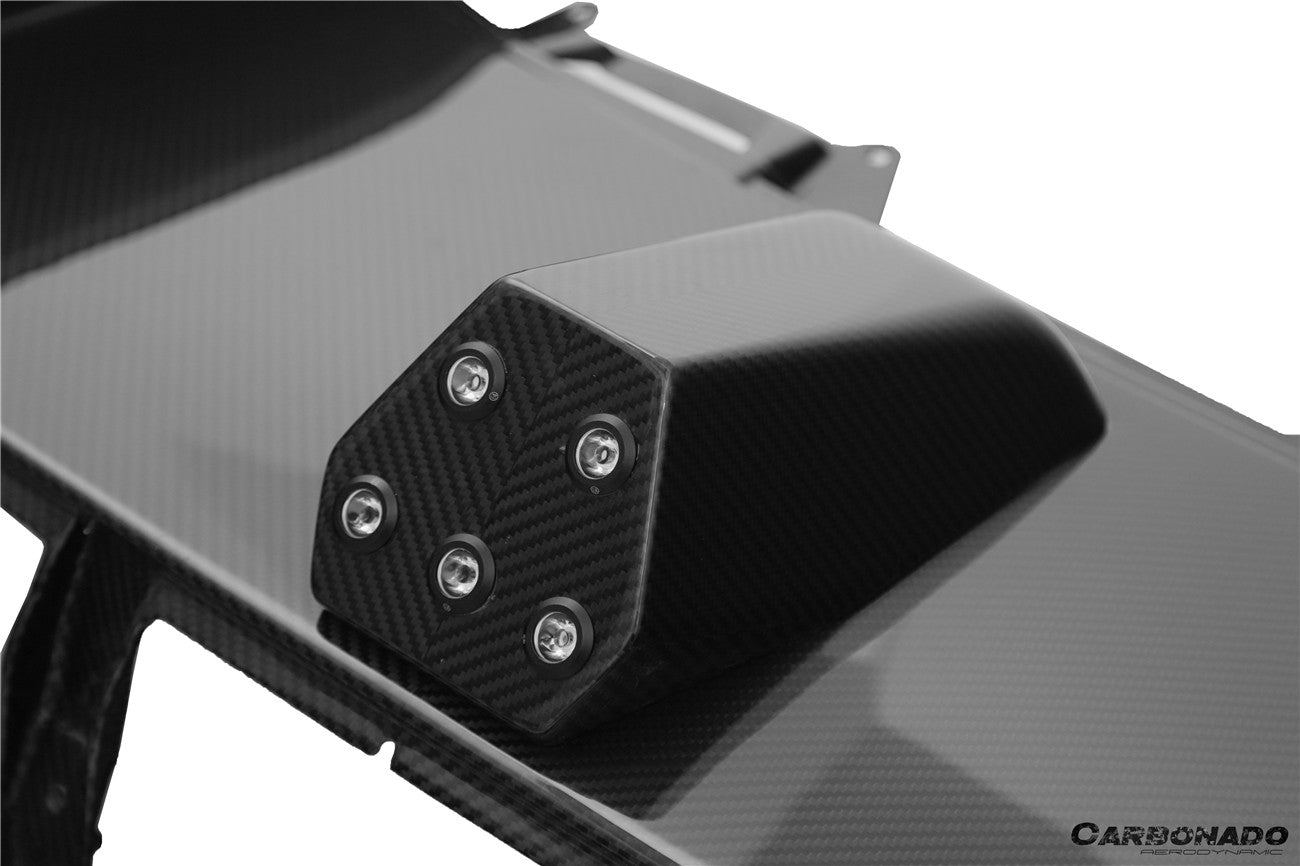 Carbonado Aero 2024 - UP Lamborghini Revuelto BK Style Autoclave Carbon Fiber Rear Diffuser with Canards - 18