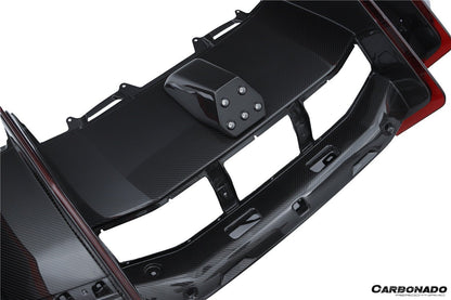 Carbonado Aero 2024 - UP Lamborghini Revuelto BK Style Autoclave Carbon Fiber Rear Diffuser with Canards - 15