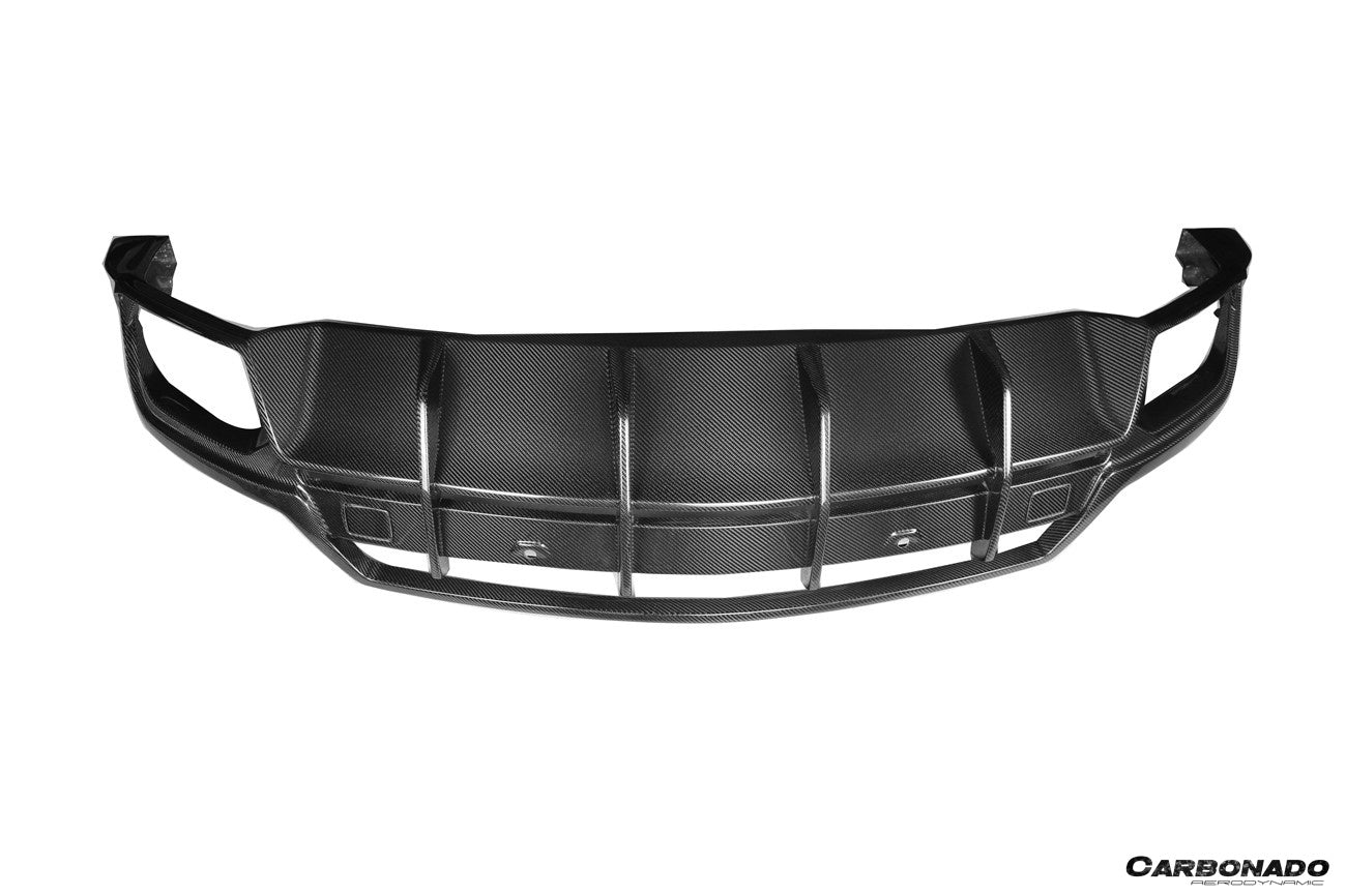 Difusor trasero de fibra de carbono seco estilo Lamborghini URUS TC Carbonado 2018-2022