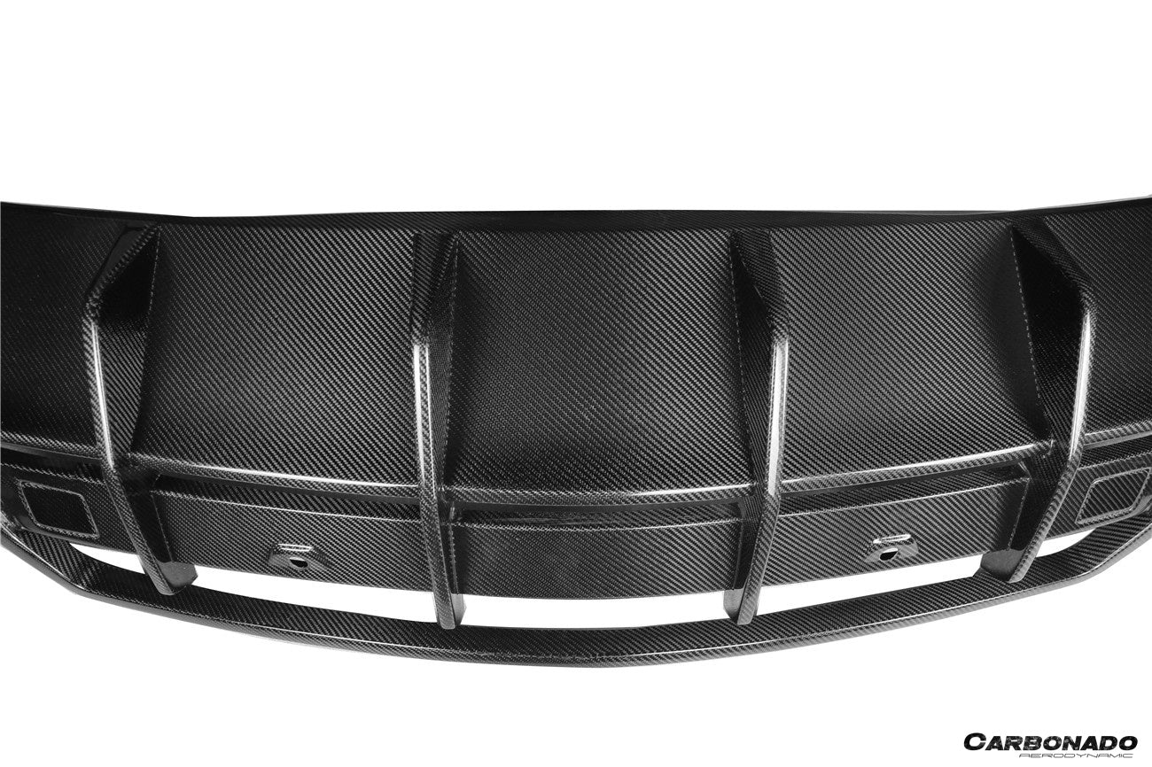 Difusor trasero de fibra de carbono seco estilo Lamborghini URUS TC Carbonado 2018-2022