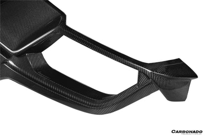 Difusor trasero de fibra de carbono seco estilo Lamborghini URUS TC Carbonado 2018-2022
