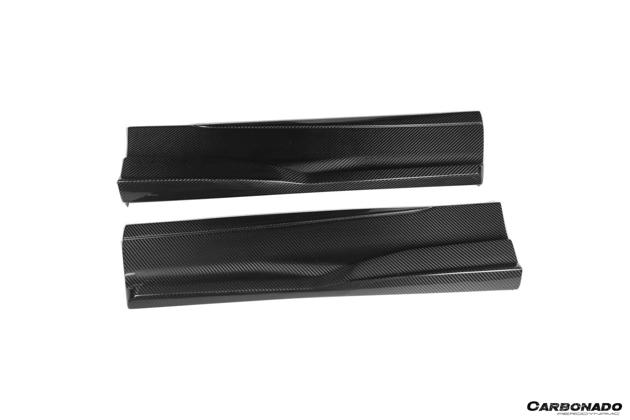 Faldones laterales de fibra de carbono seco estilo Lamborghini URUS TC Carbonado 2018-2022