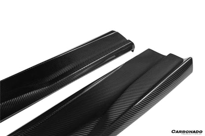 Faldones laterales de fibra de carbono seco estilo Lamborghini URUS TC Carbonado 2018-2022