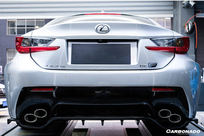 Difusor trasero de fibra de carbono estilo Lexus RC F LX Carbonado 2015-2018