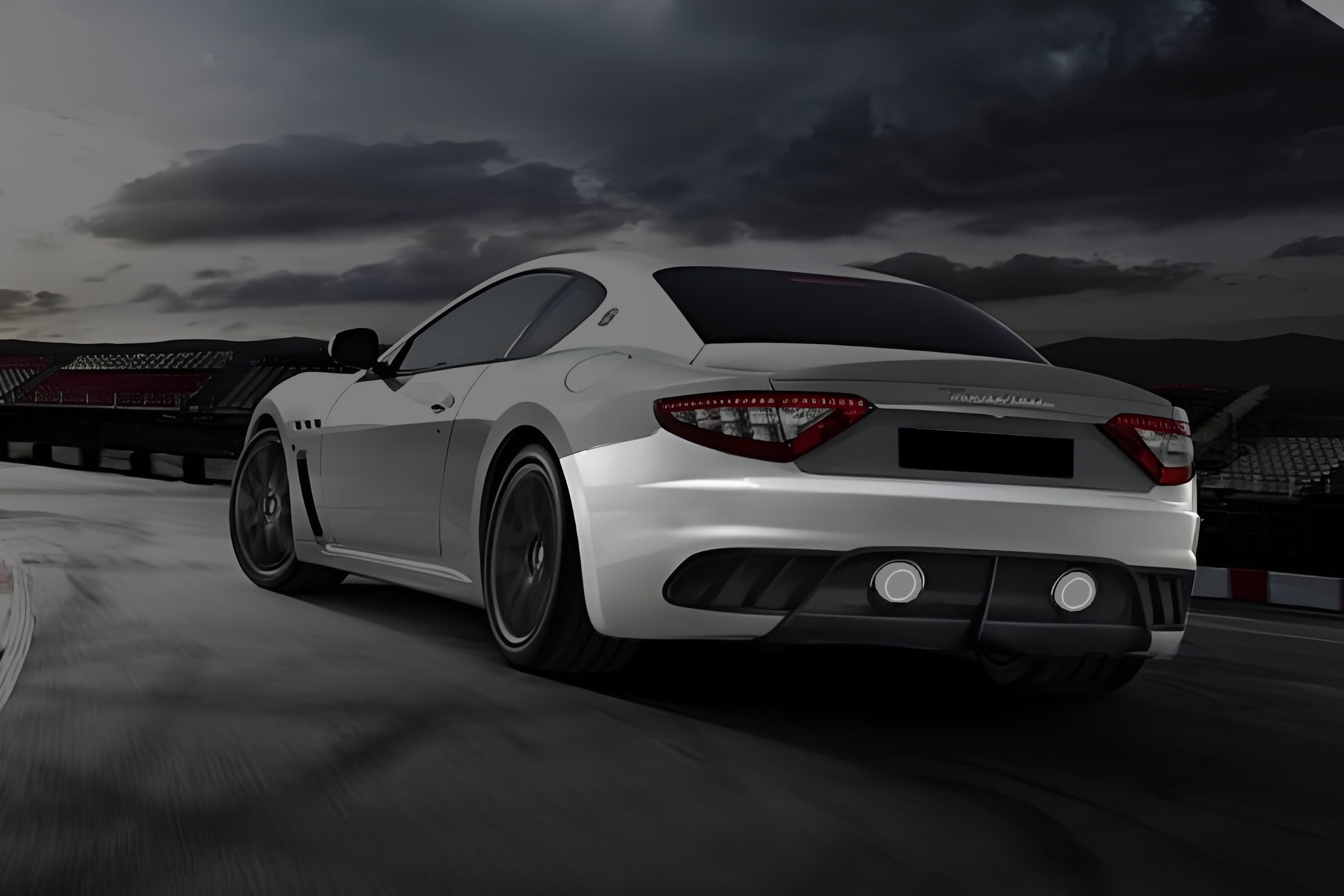 Carbonado 2008-2018 Maserati GranTurismo DC Style Rear Bumper