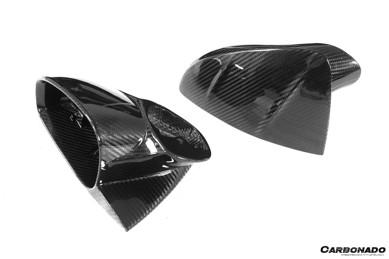 Carbonado 2020-2024 Maserati MC20 MSY Style DRY Carbon Fiber Mirror Housing Replacement