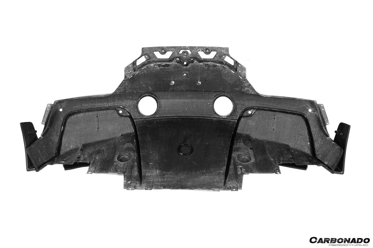 Difusor trasero de fibra de carbono seco con luz de freno para Maserati MC20 MSY Style Carbonado 2020-2024