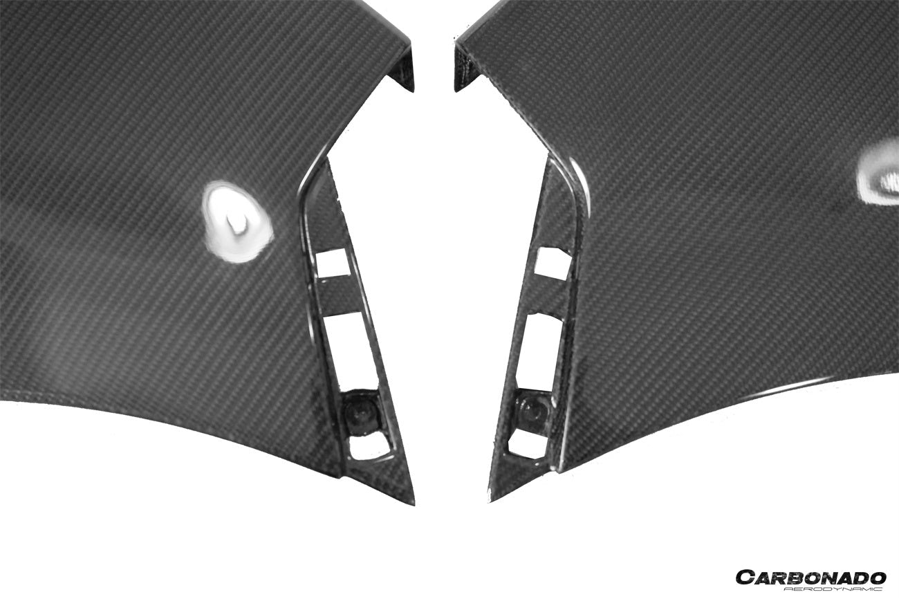 Carbonado 2018-2021 McLaren 600LT OEM Style Carbon Fiber front bumper side splitter