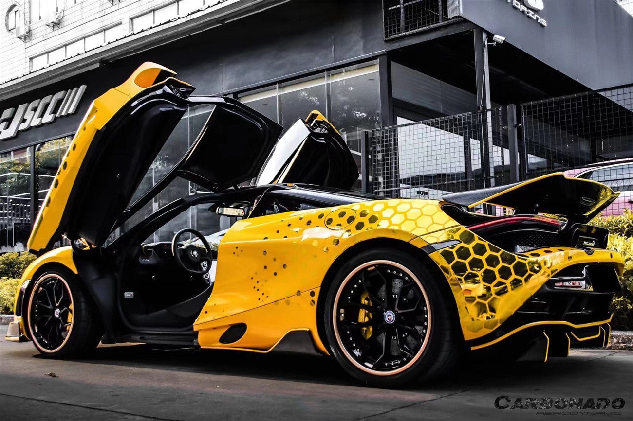 Faldones laterales de fibra de carbono estilo autoclave para el McLaren 720S Spider Coupé VRS Carbonado 2017-2022