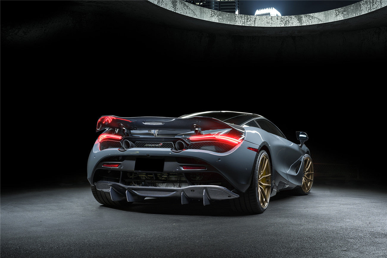 Carbonado VRS Style Autoclave Carbon Fiber Rear Diffuser Lip | 2017-2022 McLaren 720S Spider Coupe