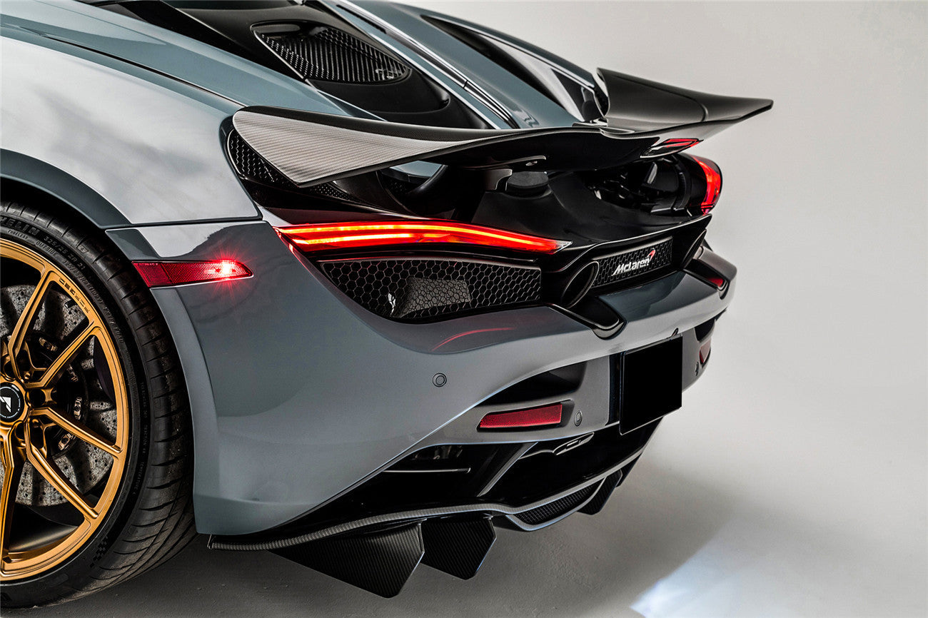 Carbonado VRS Style Autoclave Carbon Fiber Rear Diffuser Lip | 2017-2022 McLaren 720S Spider Coupe
