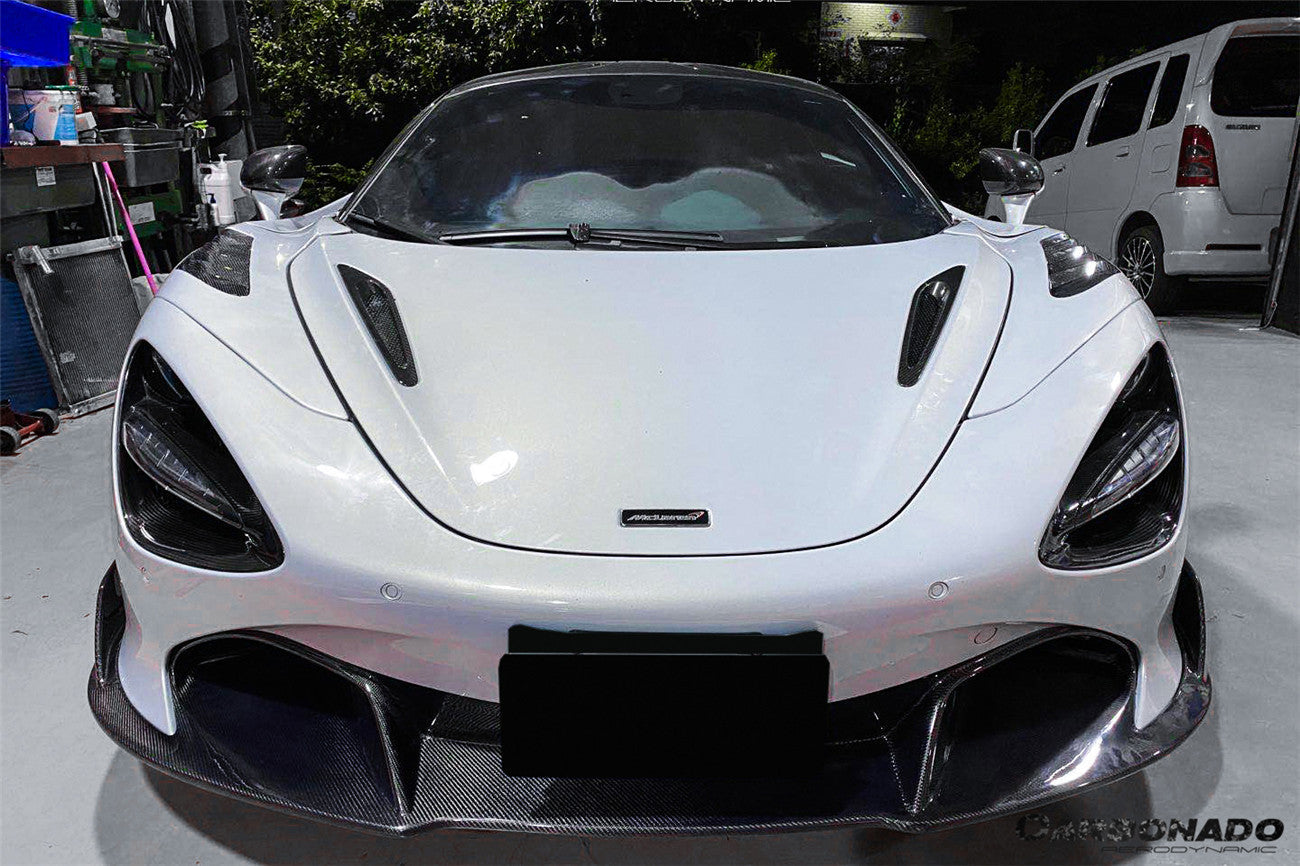Carbonado VRS Style Autoclave Carbon Fiber Front Lip | 2017-2022 McLaren 720S Spider Coupe