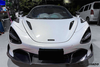 Carbonado VRS Style Autoclave Carbon Fiber Front Lip | 2017-2022 McLaren 720S Spider Coupe