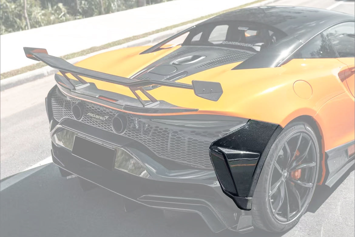 DarwinPRO 2023-UP McLaren Artura Coupe | Spider AM Style Autoclave Carbon Fiber Rear Bumper Side Panels