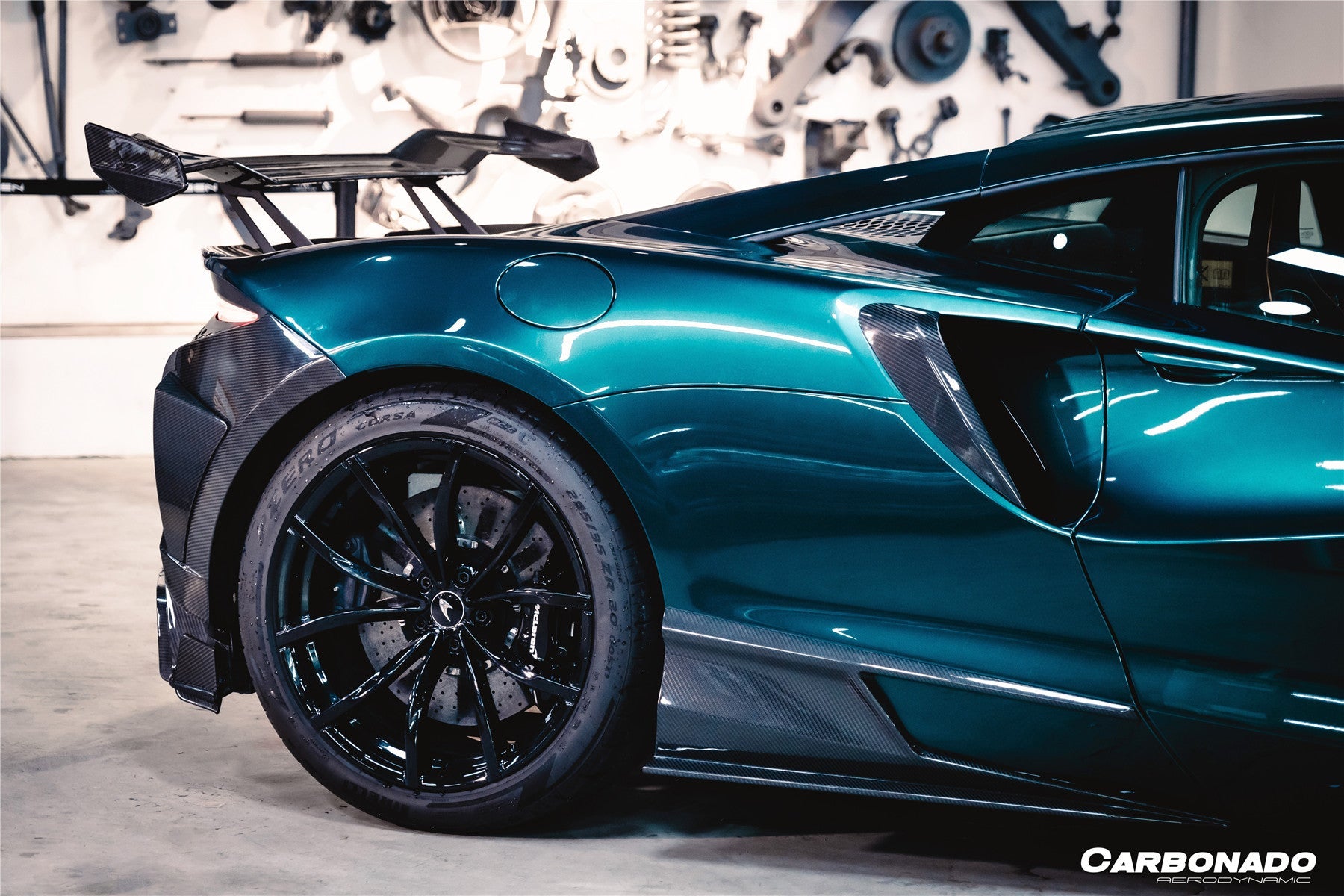 DarwinPRO 2023-UP McLaren Artura Coupe | Spider AM Style Autoclave Carbon Fiber Quarter Panel Side Scoops