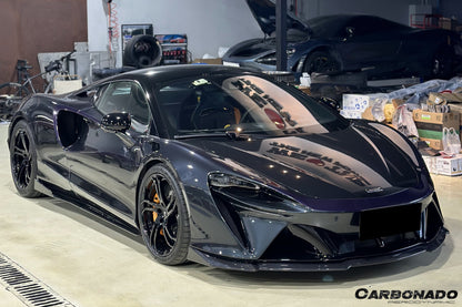 McLaren Artura Coupé Carbonado 2023-UP | Borde frontal de fibra de carbono autoclave estilo Spider NVT