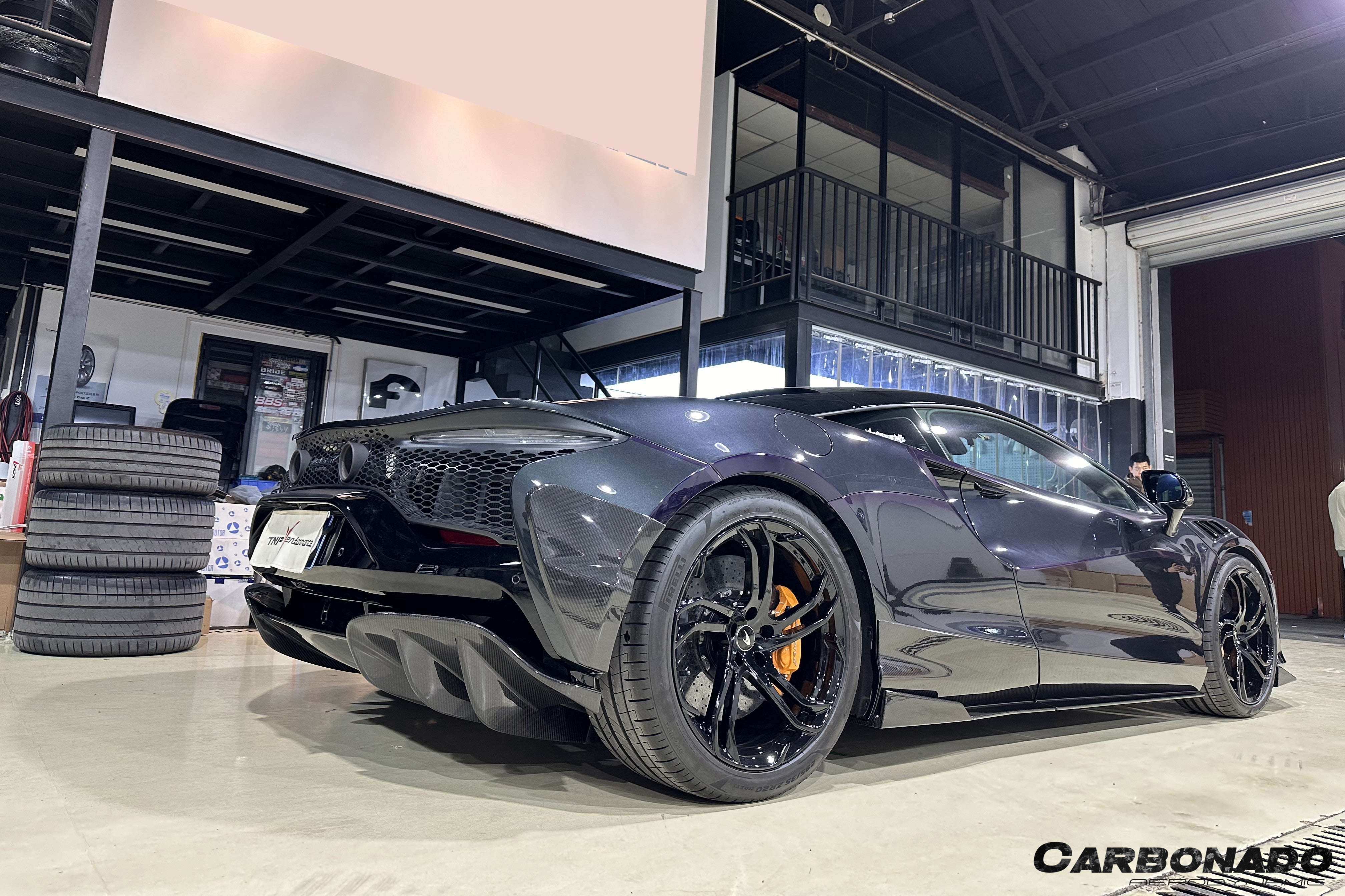 Carbonado 2023-UP McLaren Artura Coupe | Spider NVT Style Autoclave Carbon Fiber Rear Bumper Side Panels